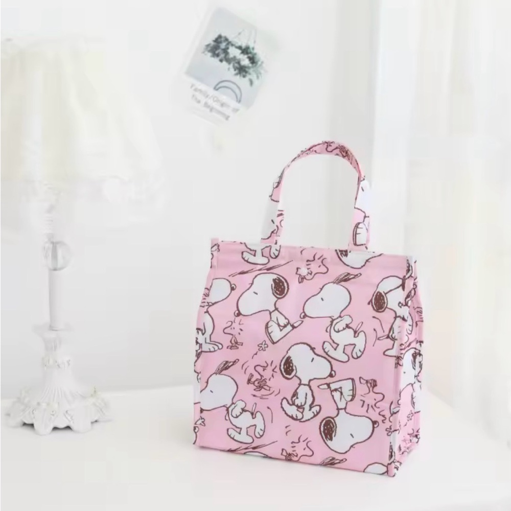Snoopy Thermal Insulation Bag Pink